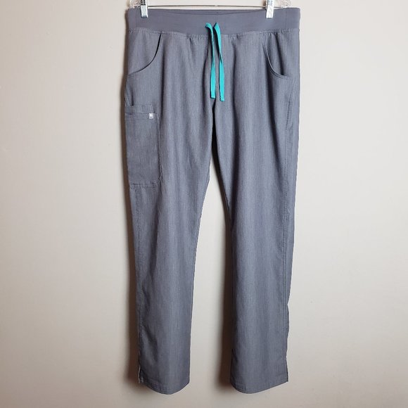 Figs Kade Graphite Cargo Scrub Pants Large Tall - Picture 2 of 11